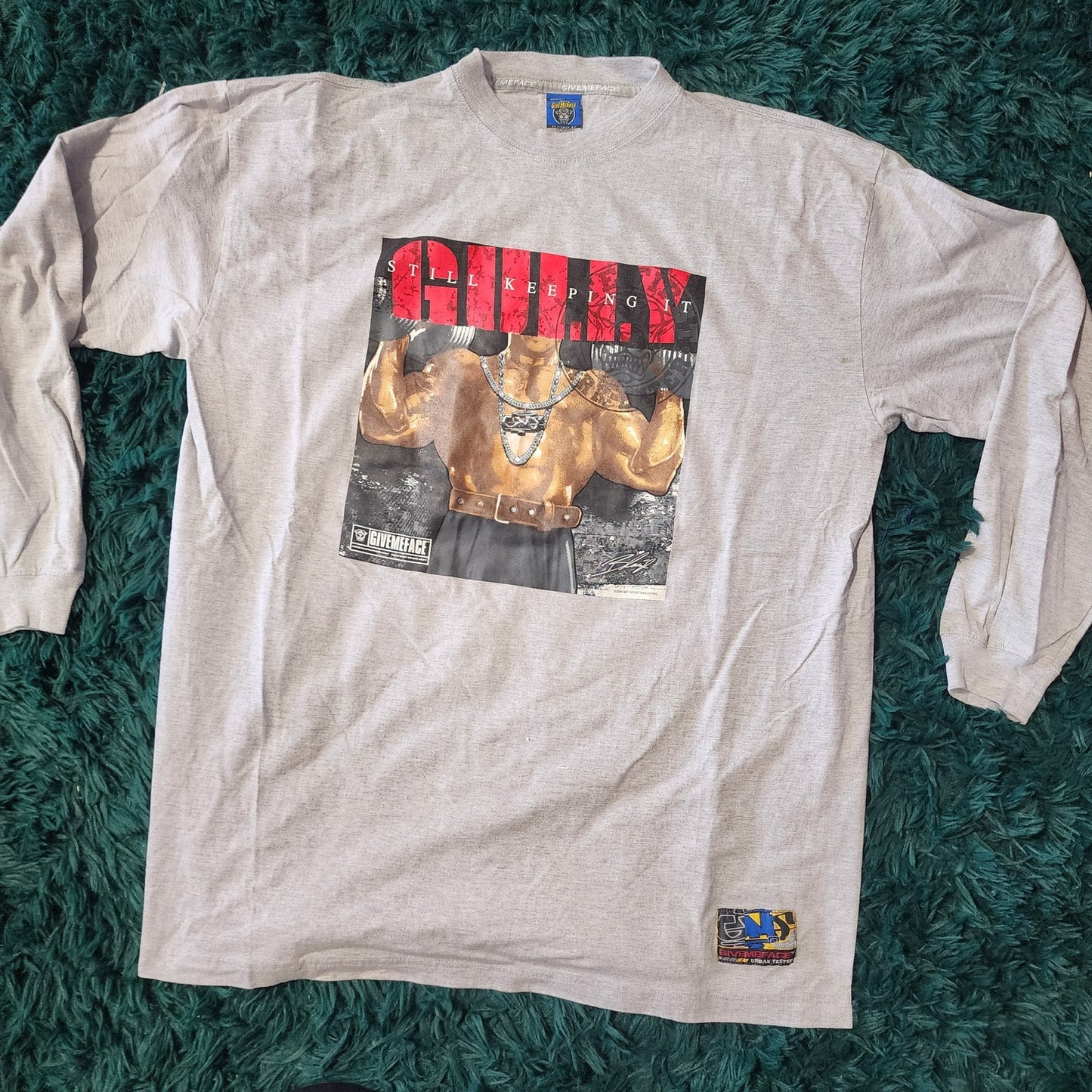 💪 Vintage Give Me Face “Still Keeping It Gully” Long Sleeve 💪