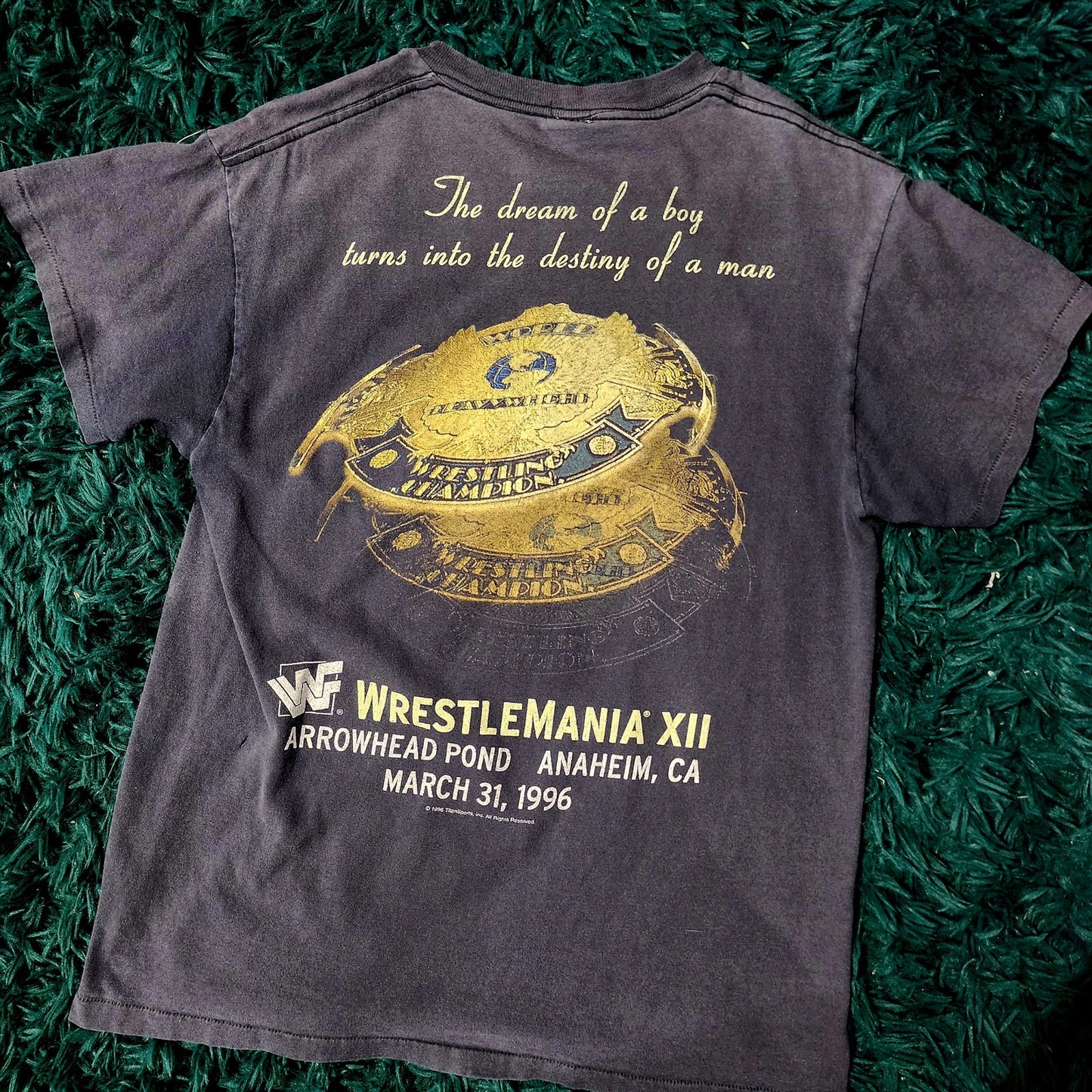 Vintage 1996 WWF Shawn Michaels WrestleMania XII T-Shirt