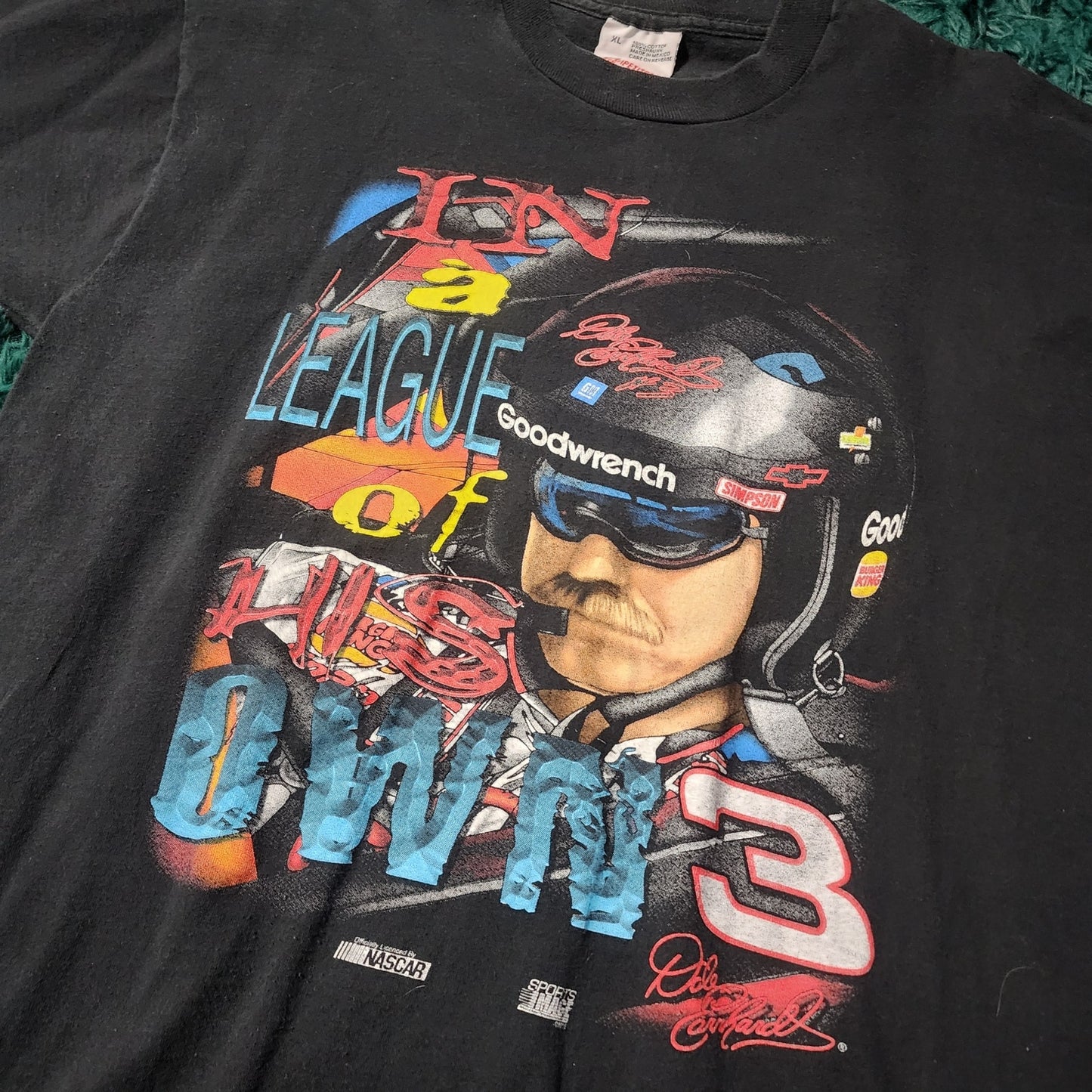 Vintage 1998 Dale Earnhardt “In a League of His Own” NASCAR Tee (XL)