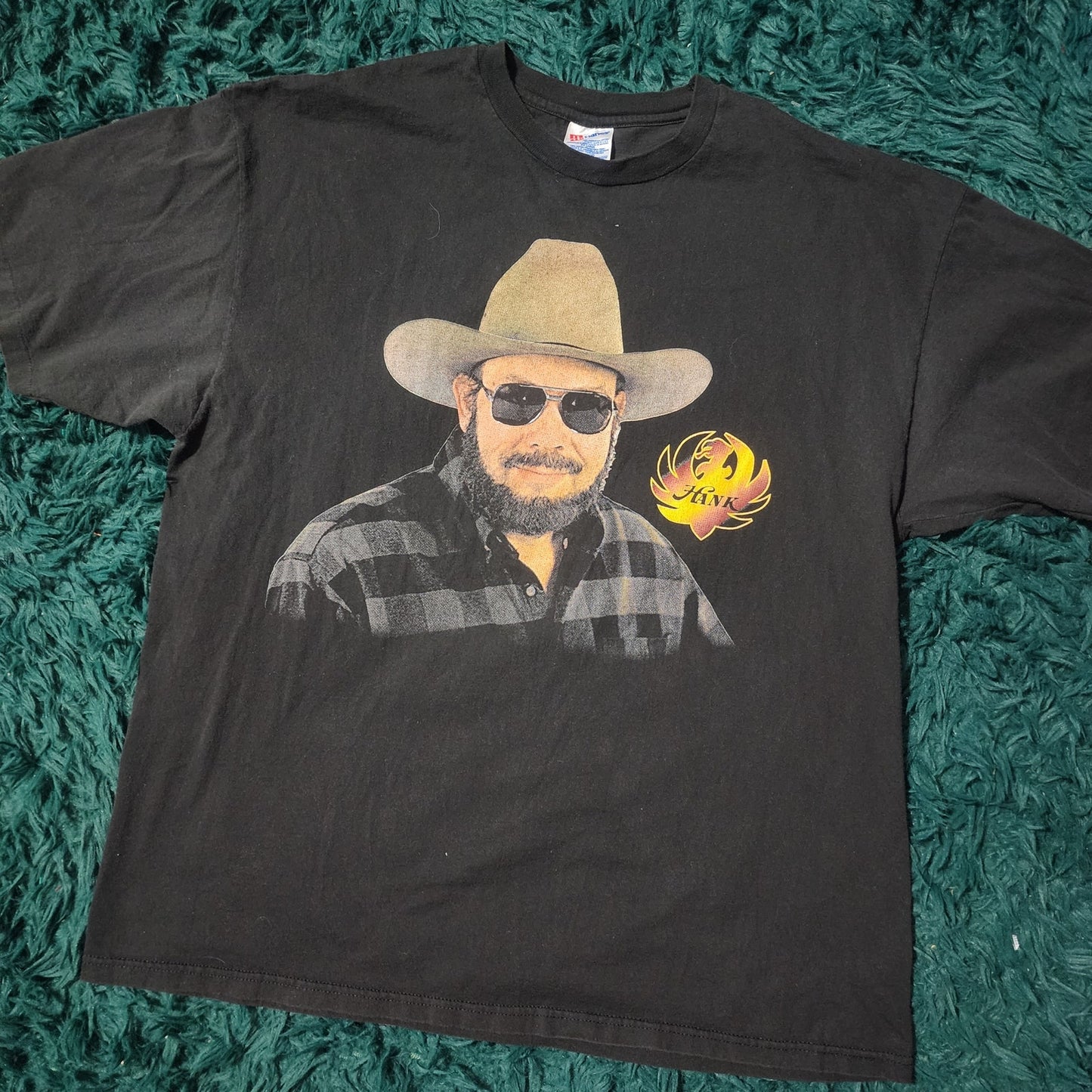 Vintage 1996 Hank Williams Jr Born To Boogie Country Music Tee Black 23x31