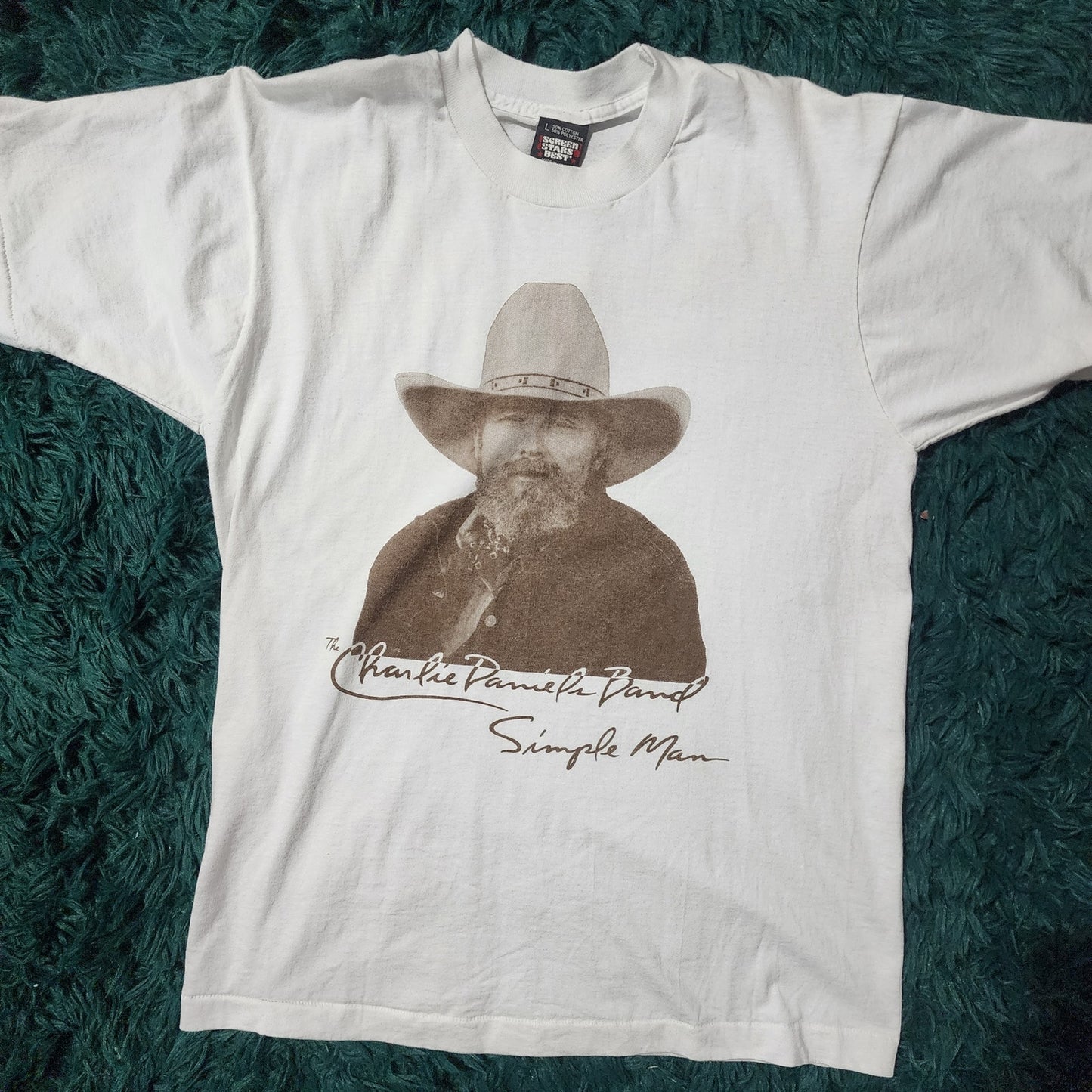 🤠Vintage Charlie Daniels Band “Simple Man” Tee đź¤
