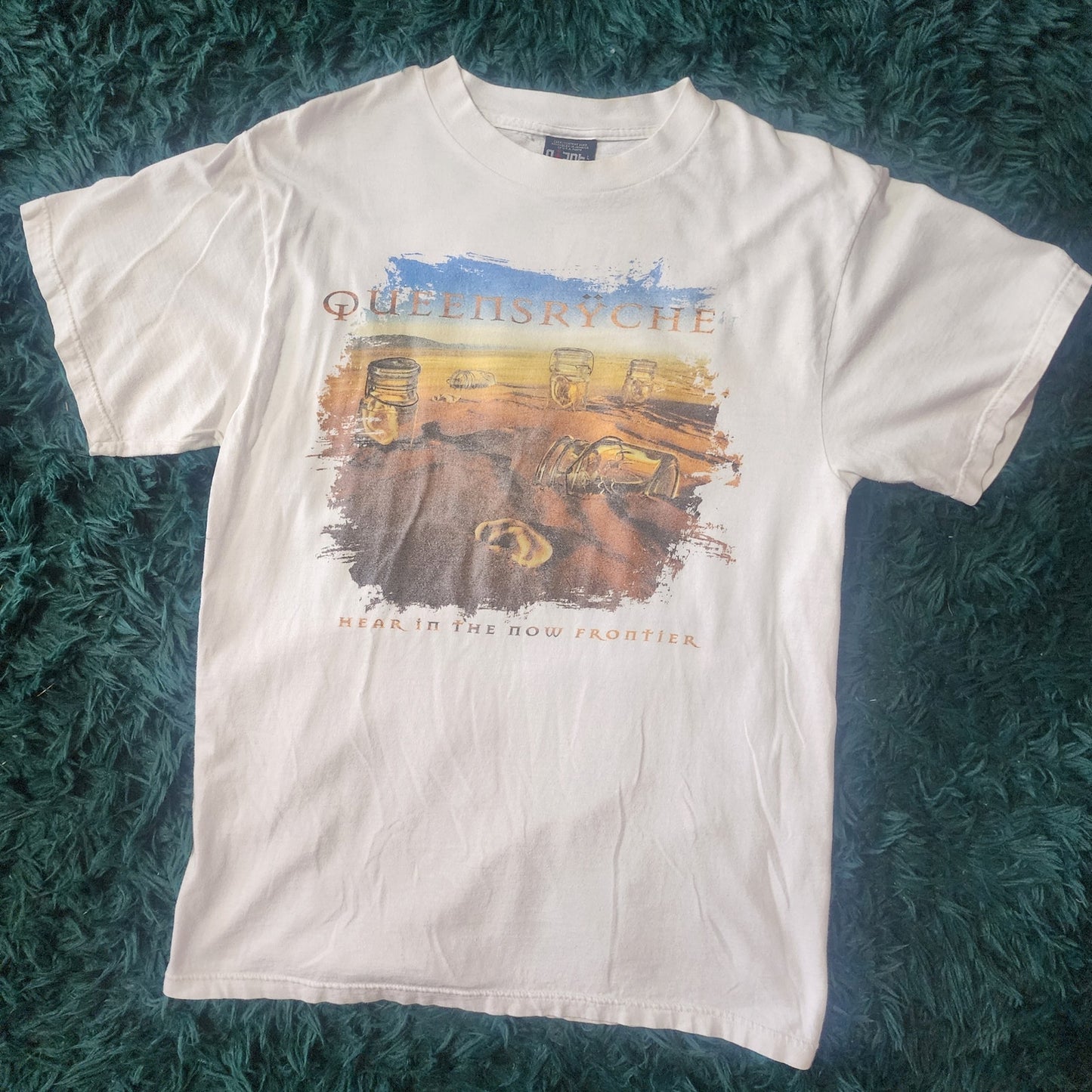 🔥 Vintage Queensrÿche "Hear in the Now Frontier" World Tour Tee 🔥