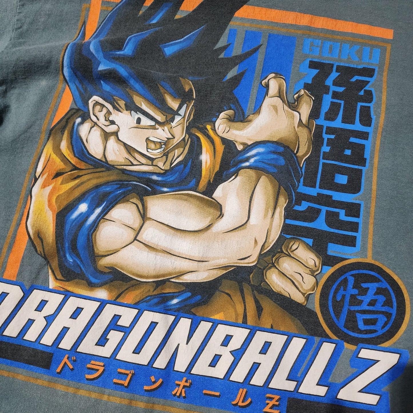 Vintage 2002 Dragon Ball Z Goku Graphic Tee Anime Shirt Licensed FUNimation