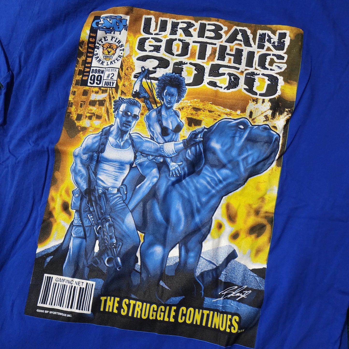 π₯ Vintage Y2K Give Me Face URBAN GOTHIC 2050 Graphic Tee π₯