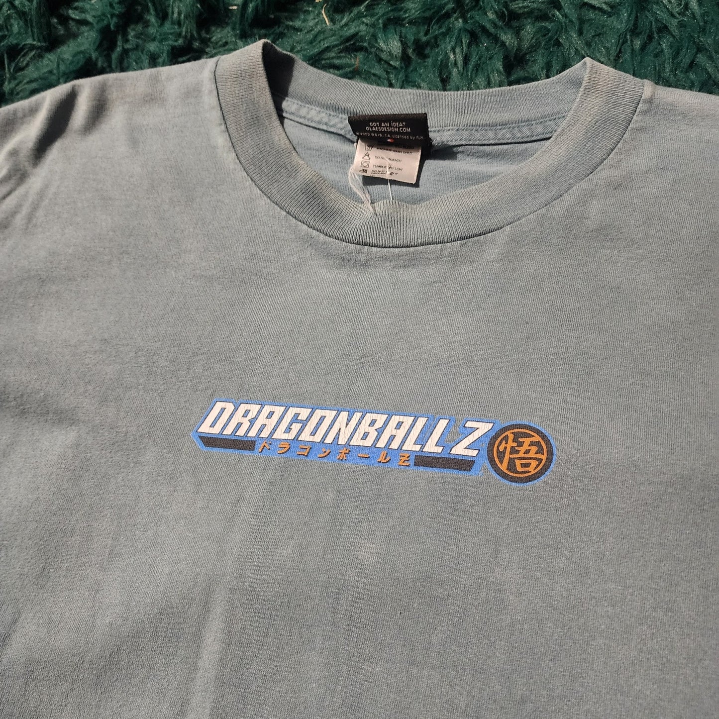 Vintage 2002 Dragon Ball Z Goku Graphic Tee Anime Shirt Licensed FUNimation