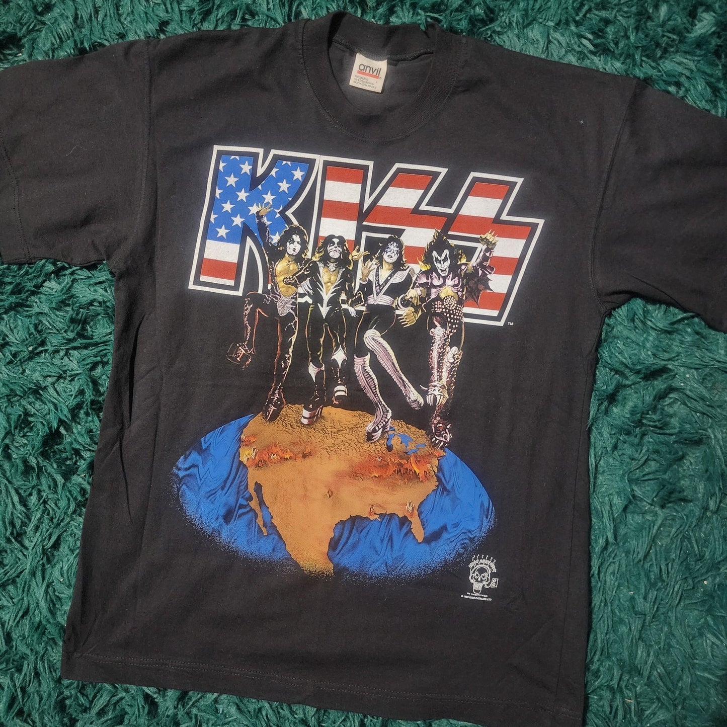Vintage 1996 KISS Alive Worldwide Tour Tee Rosemont Horizon Concert 22x29