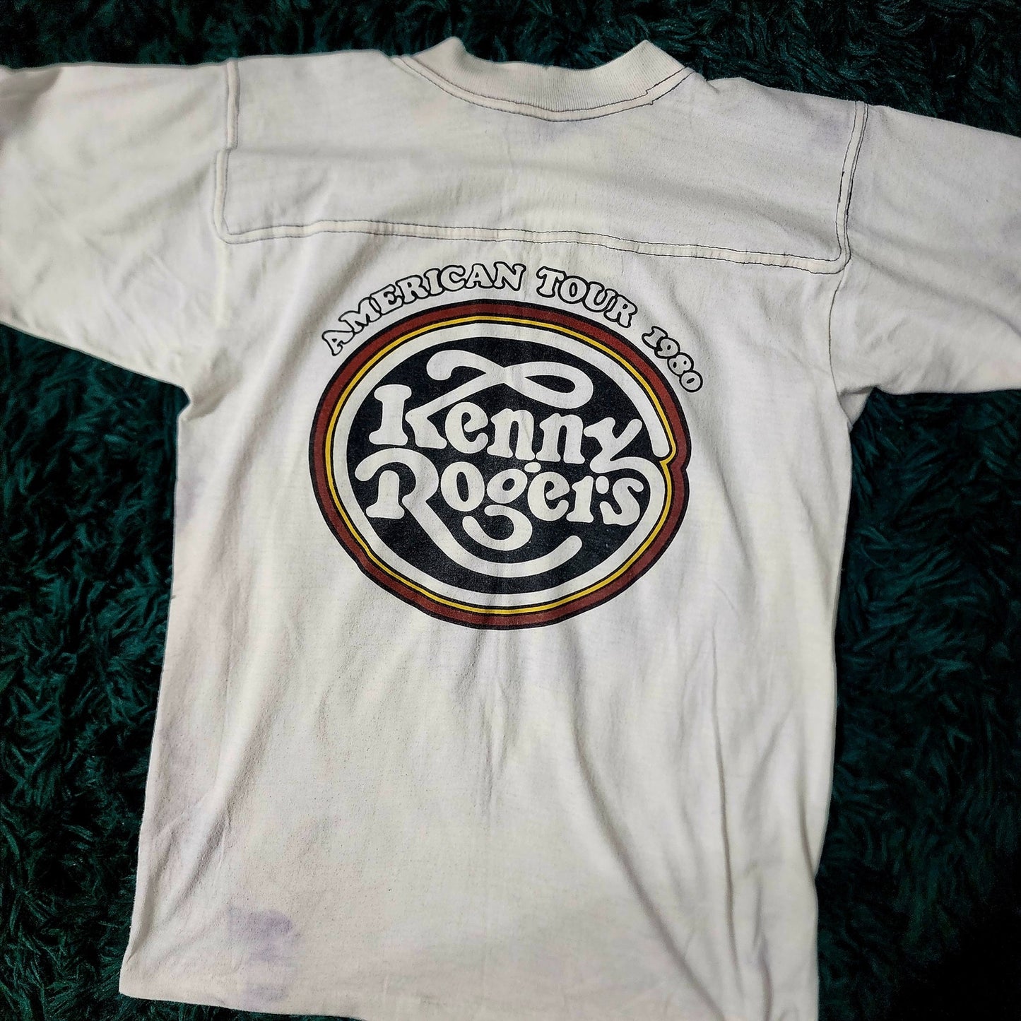 Vintage 1980 Kenny Rogers American Tour T-Shirt – Country Icon Collectible