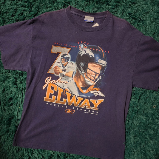 Vintage 2004 John Elway Hall of Fame Tee