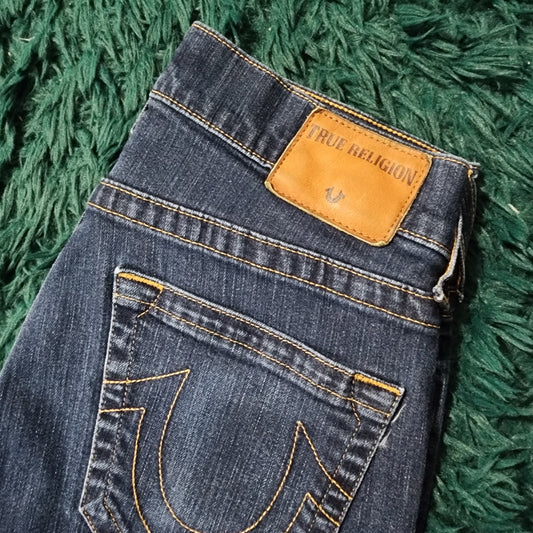 True Religion Geno Relaxed Slim Jeans Size 31 – Dark Wash, Modern Fit
