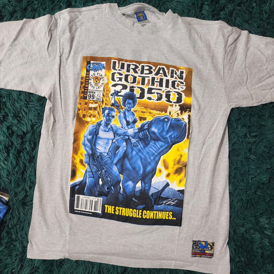 🔥 Vintage Y2K URBAN GOTHIC 2050 Graphic Tee 🔥