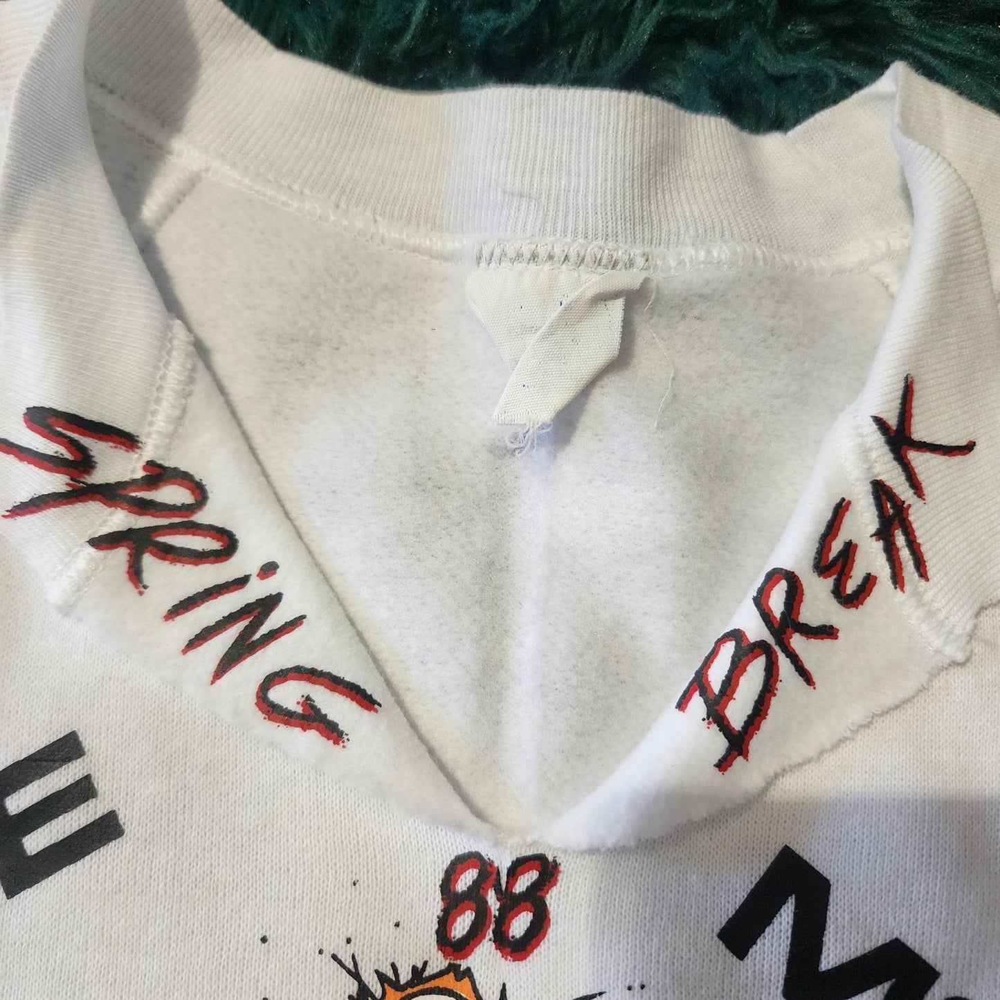 Rare Vintage 1988 Daytona Beach Spring Break Sleeveless Sweatshirt 18x23