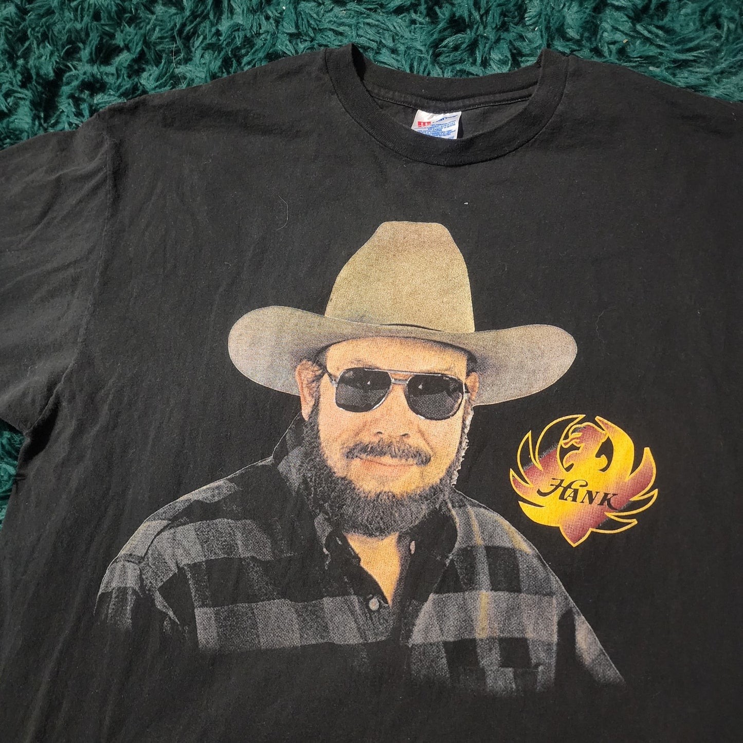 Vintage 1996 Hank Williams Jr Born To Boogie Country Music Tee Black 23x31