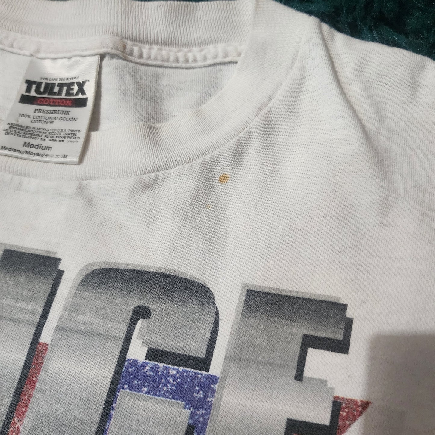 1998 Spice Girls USA Tour Shirt Men's Medium White Rare 2-Sided - 20 x 26
