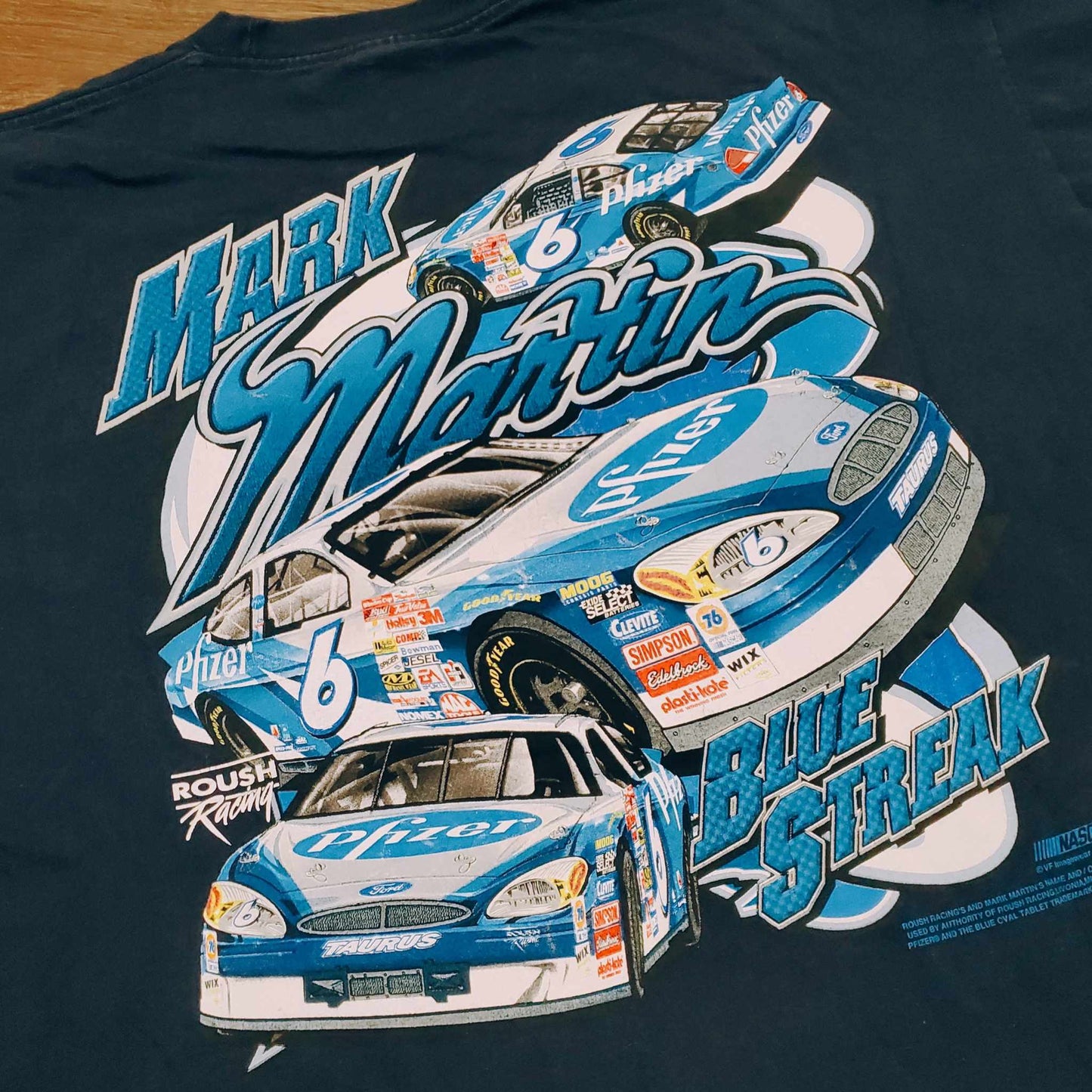 (XXL) Vtg Mark Martin Pfizer Nascar T-Shirt