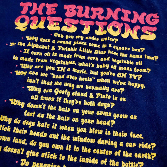 (XXL) Vtg The Burning Questions T-Shirt