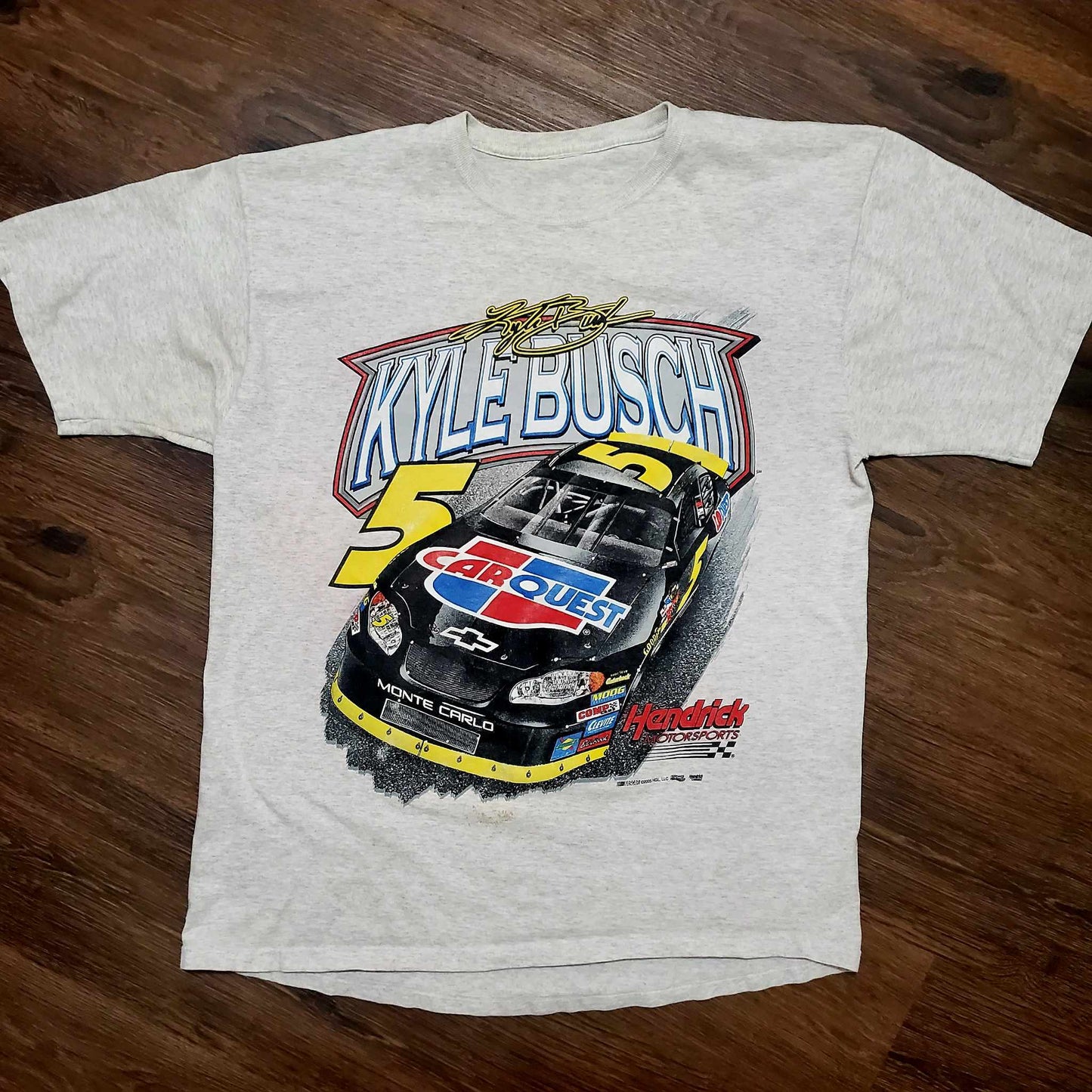 (XXL) Vtg Kyle Busch Car Quest Nascar T-Shirt