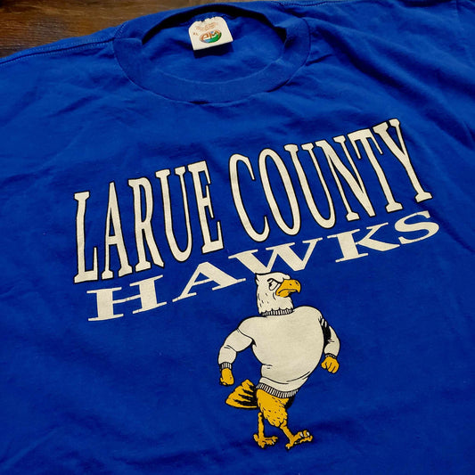 (XXL) Vtg Larue County KY Hawks T-Shirt