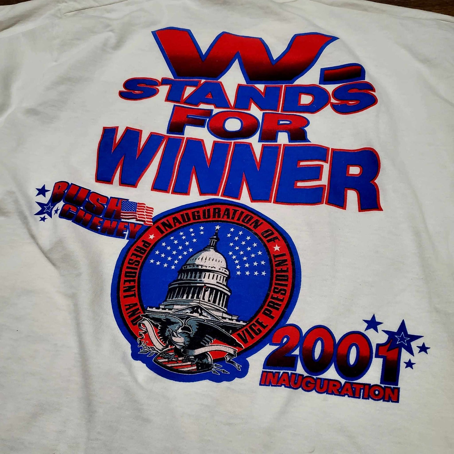 (XL) Vtg '01 George W. Bush Inauguration Longsleeve T-Shirt