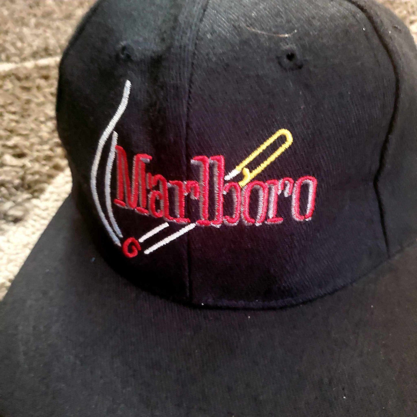 (OS) Vintage Marlboro Hat (Leather Strap)