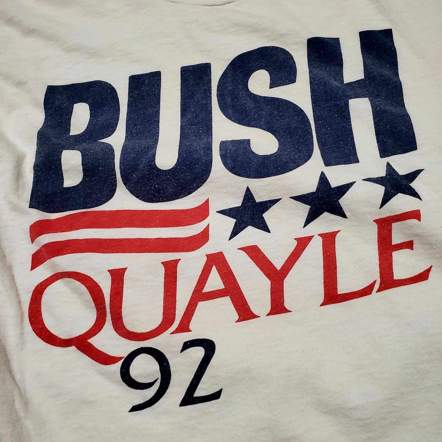 (M) Vtg '92 Bush/Quayle Election T-Shirt