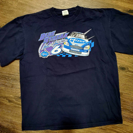 (XXL) Vtg Mark Martin Pfizer Nascar T-Shirt