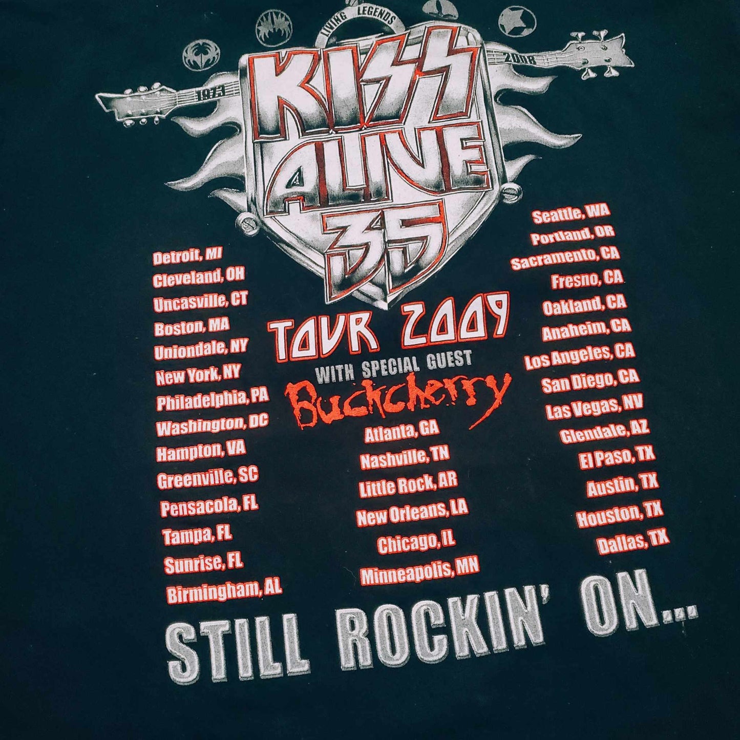 (L) Vtg '09 Kiss Tour T-Shirt