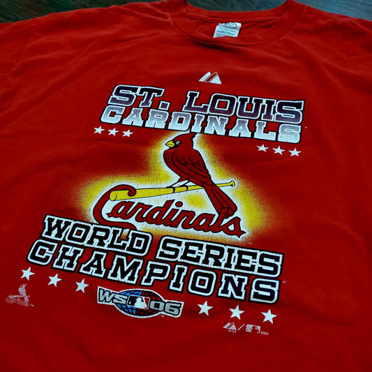 (XXL) Vtg St. Louis Cardinals World Series Champions Longsleeve T-Shirt