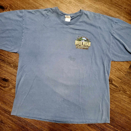 (XXL) Vtg Buck Wear "Fish Like a Girl" T-Shirt