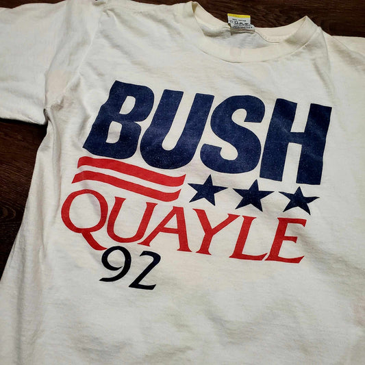 (M) Vtg '92 Bush/Quayle Election T-Shirt