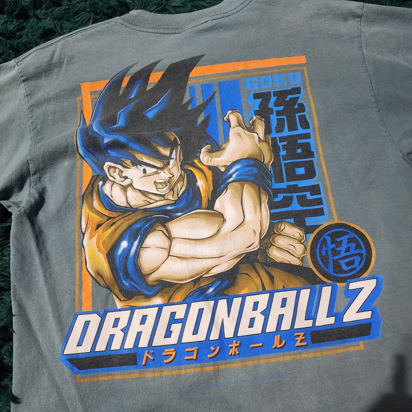 Vintage 2002 Dragon Ball Z Goku Graphic Tee Anime Shirt Licensed FUNimation