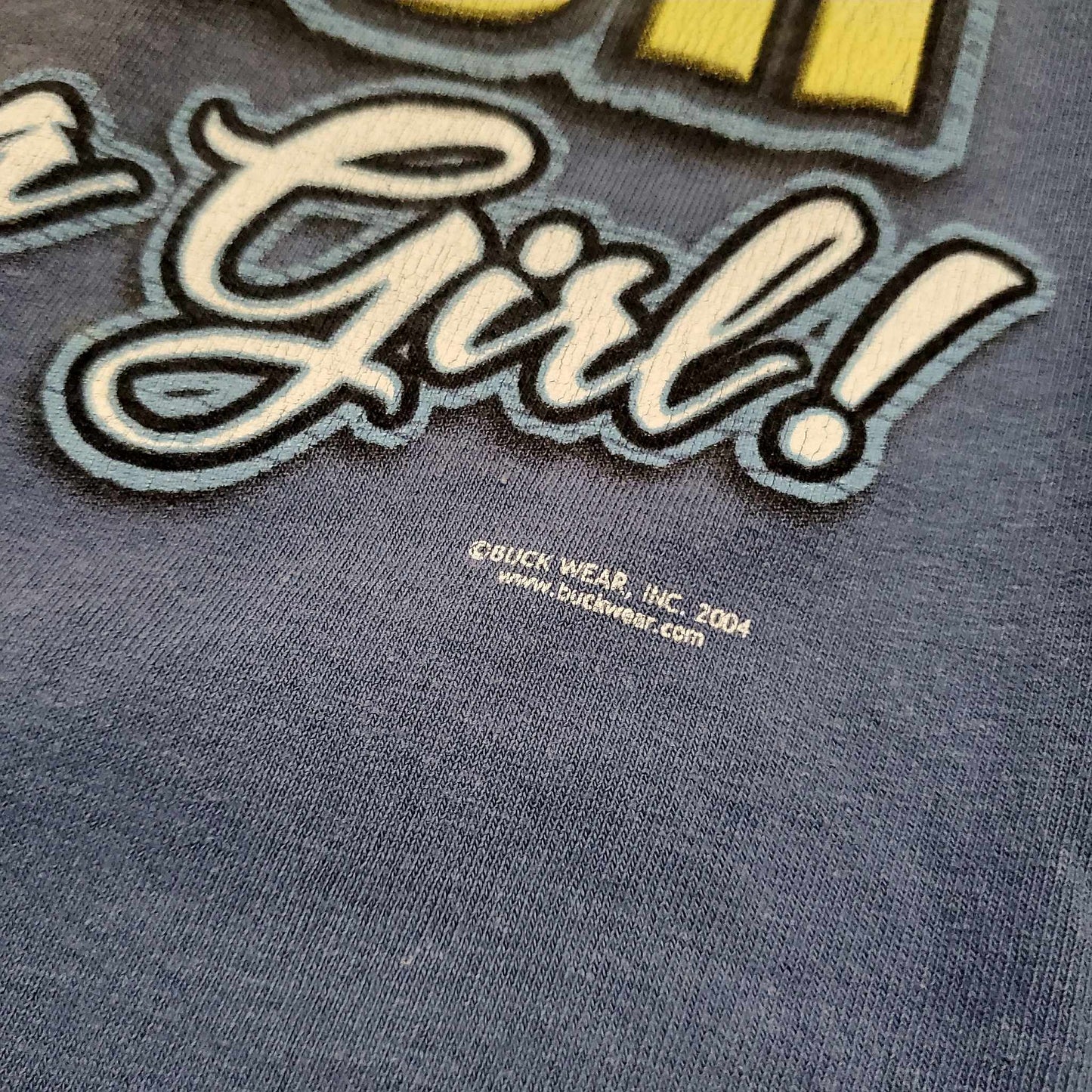 (XXL) Vtg Buck Wear "Fish Like a Girl" T-Shirt