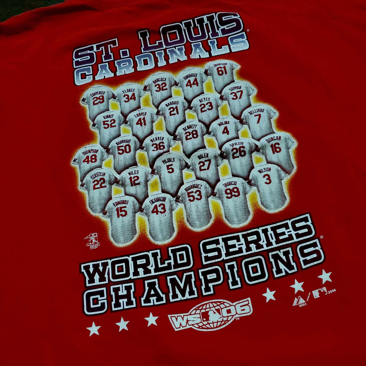 (XXL) Vtg St. Louis Cardinals World Series Champions Longsleeve T-Shirt