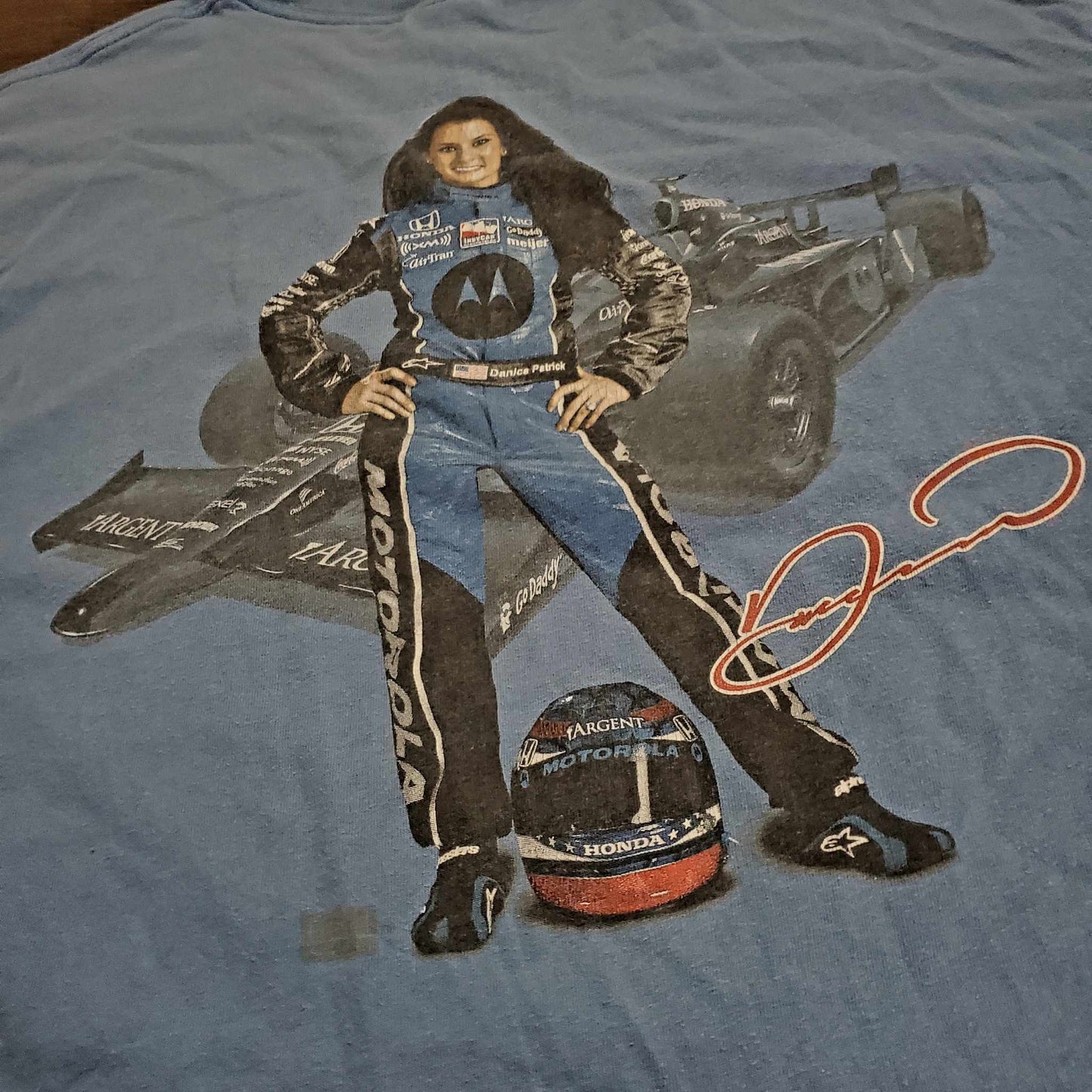 (L) Vtg Danica Patrick Indy Car T-Shirt