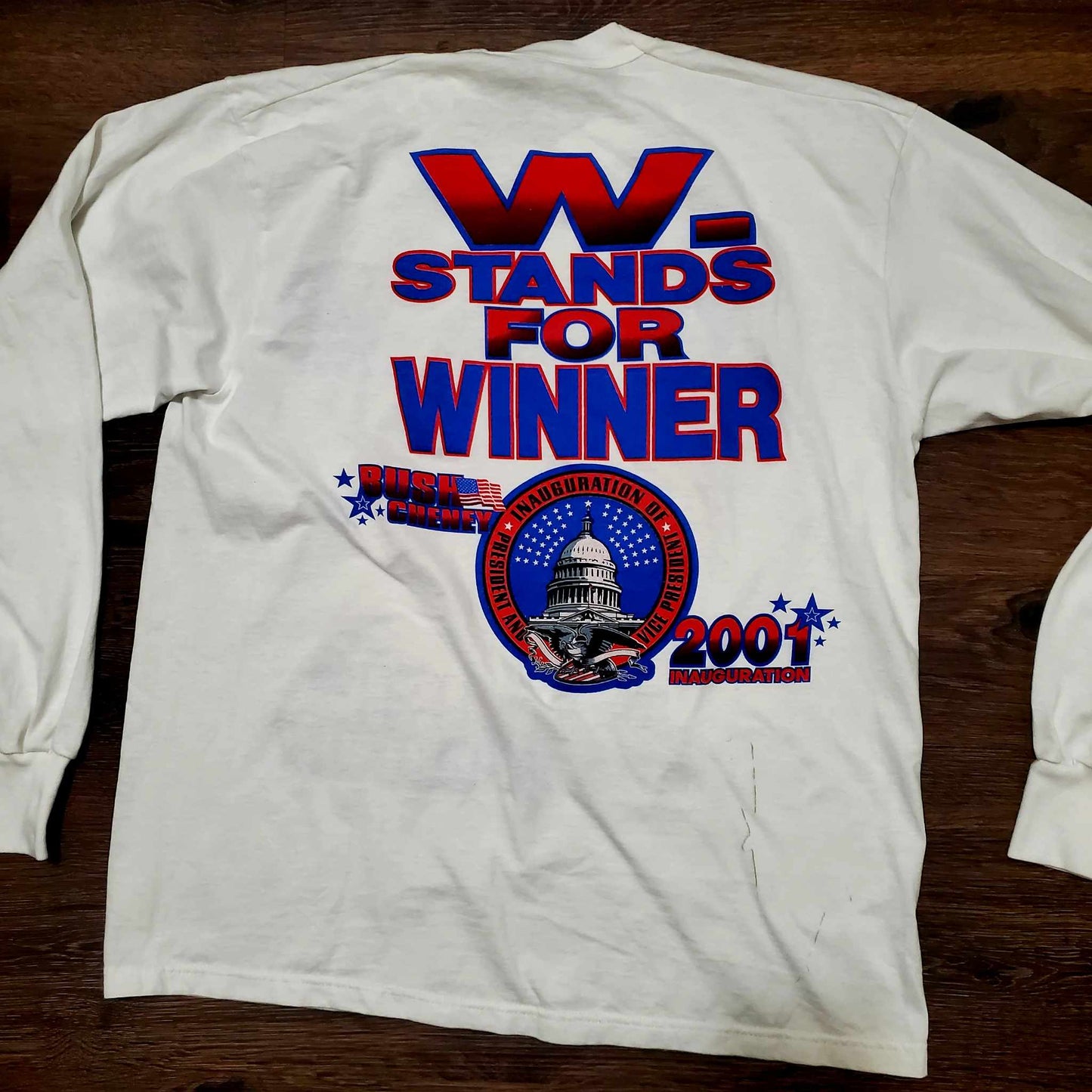 (XL) Vtg '01 George W. Bush Inauguration Longsleeve T-Shirt