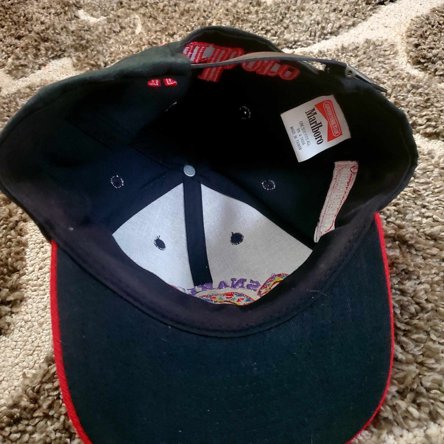 (OS) VTG Marlboro Snake Pass Hat (Leather Strap)