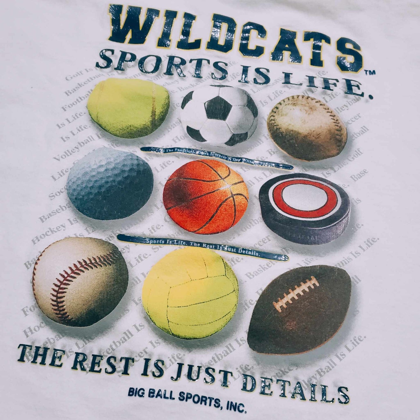 (XXL) Vtg Big Ball Sports KY Wildcats Sports T-Shirt