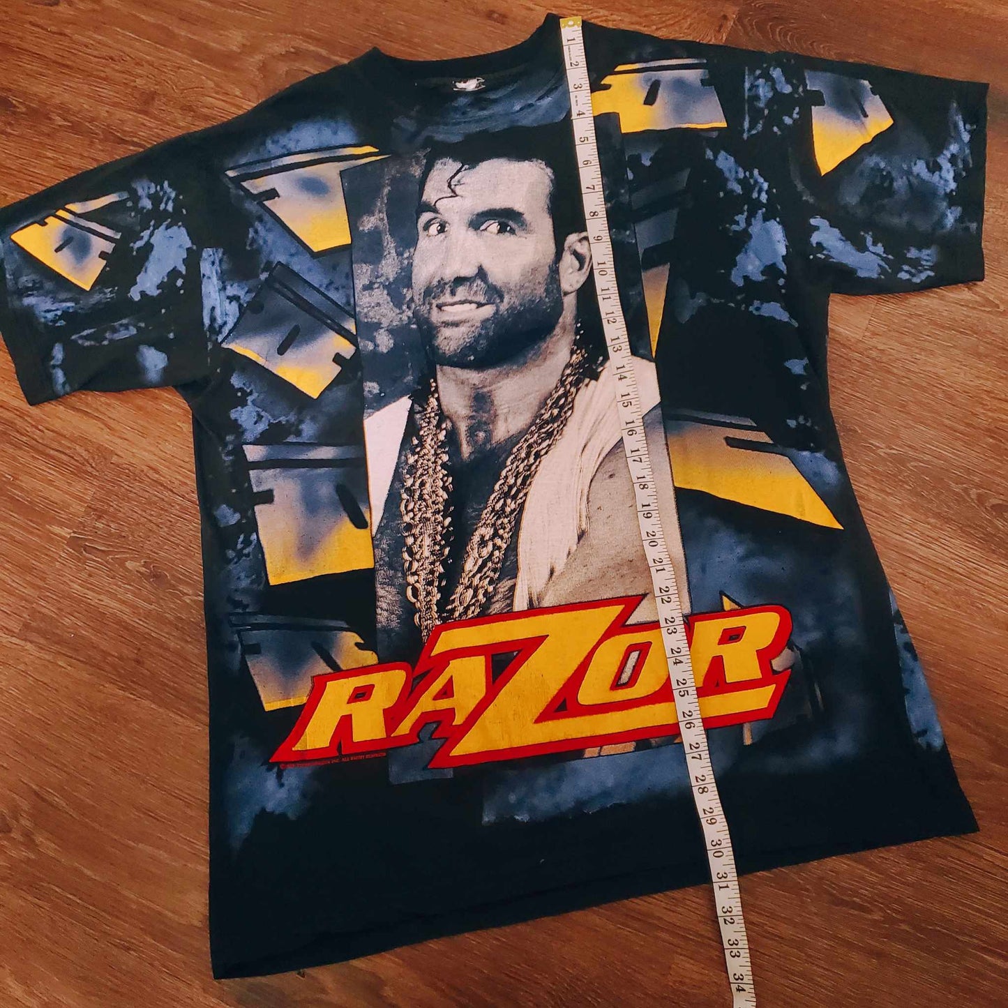 (XL) Vtg Razor Ramon AOP / RARE