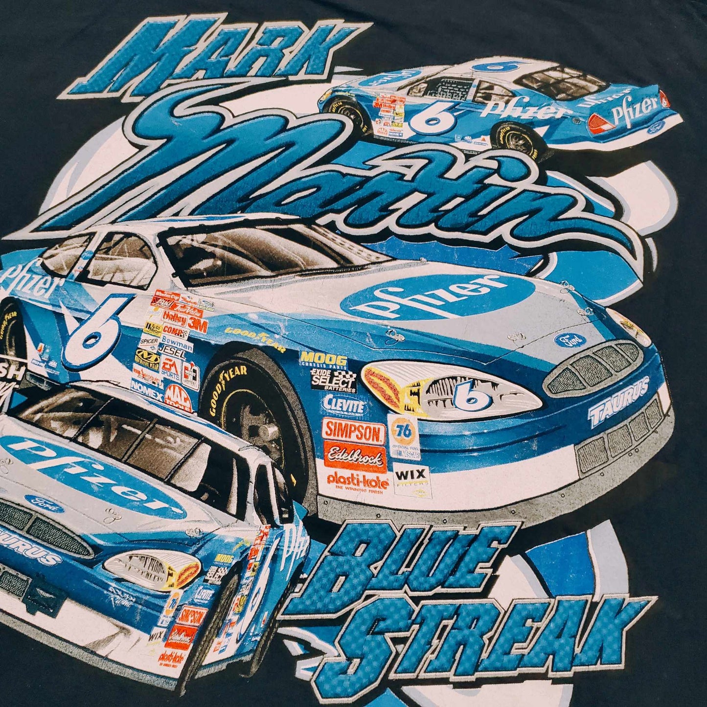 (XXL) Vtg Mark Martin Pfizer Nascar T-Shirt