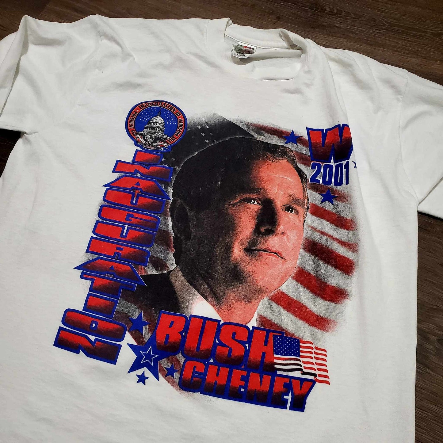 (XL) Vtg '01 George W. Bush Inauguration Longsleeve T-Shirt