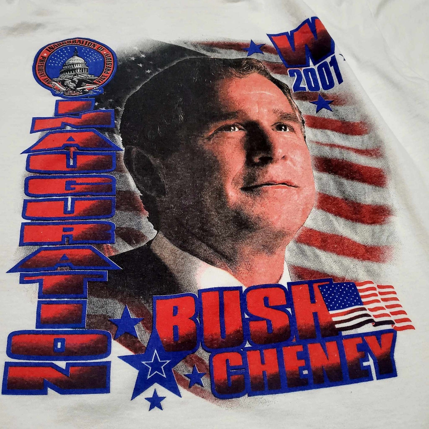 (XL) Vtg '01 George W. Bush Inauguration Longsleeve T-Shirt