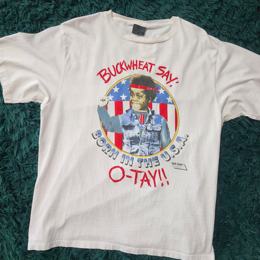 Vintage 80s Buckwheat “Born in the U.S.A.” Parody Tee