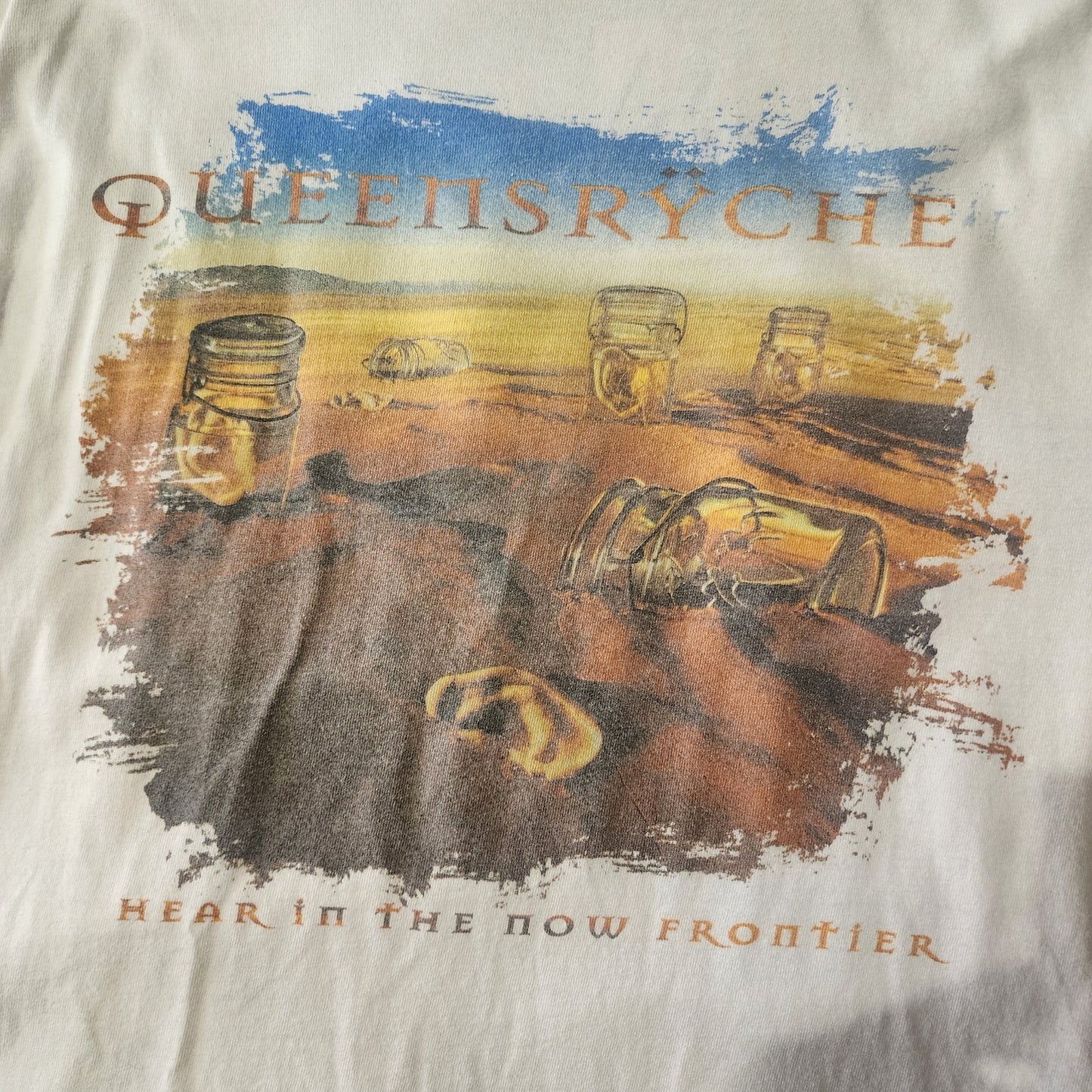 🔥 Vintage Queensrÿche "Hear in the Now Frontier" World Tour Tee 🔥