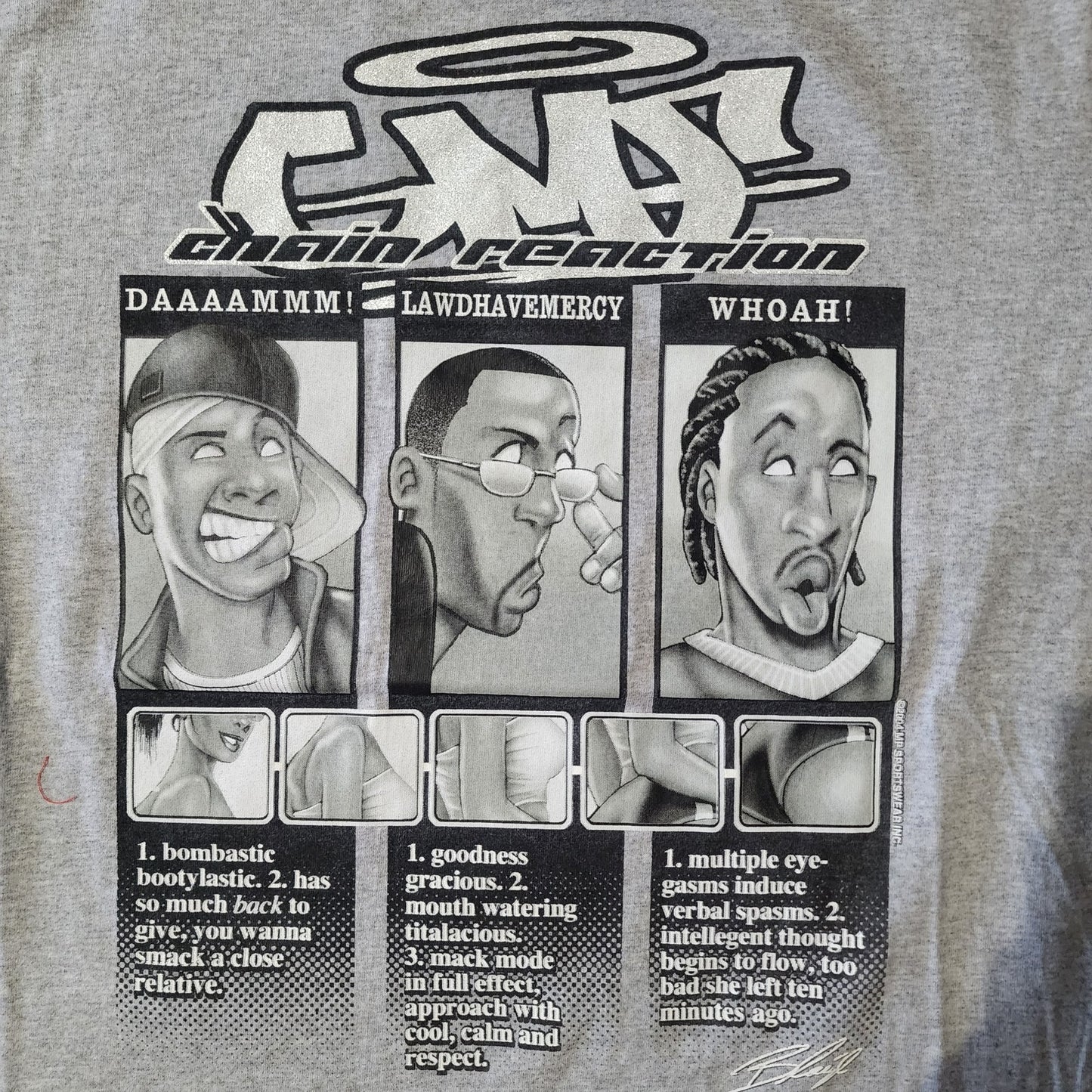😎 Vintage Give Me Face “Chain Reaction” Tee 😎
