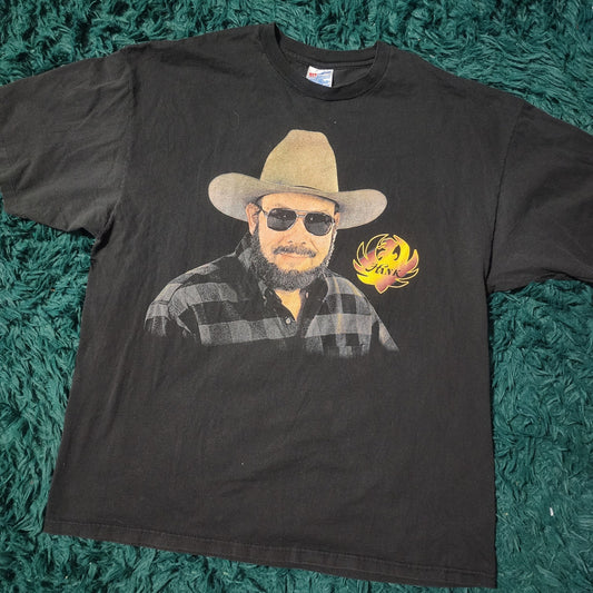 Vintage 1996 Hank Williams Jr Born To Boogie Country Music Tee Black 23x31