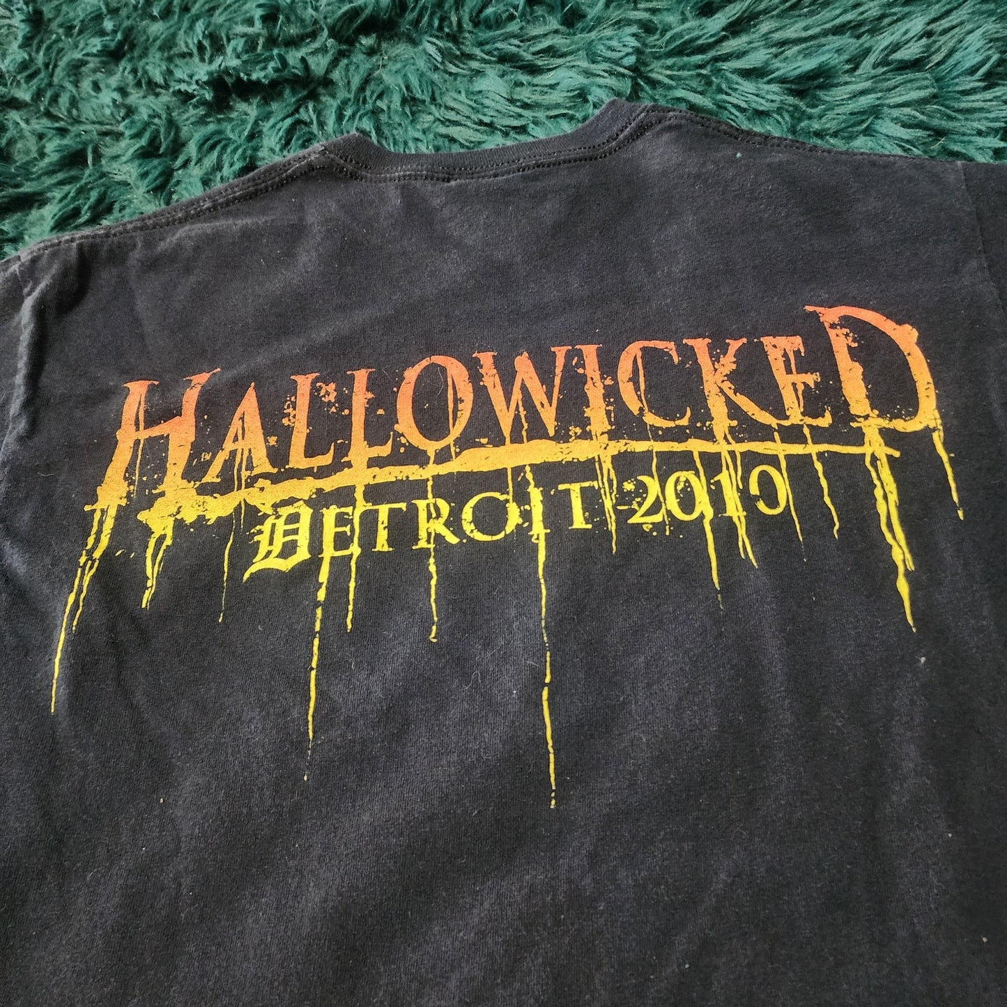 Vintage 2010 Insane Clown Posse Hallowicked Detroit Concert Tee Rare Medium