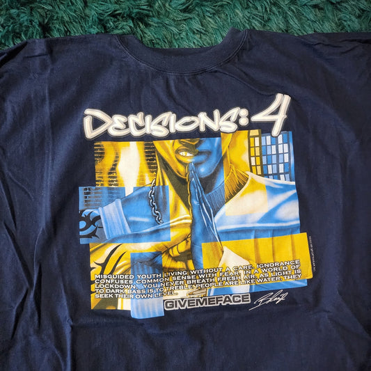 🔵 Vintage Give Me Face “Decisions: 4” Long Sleeve 🔵
