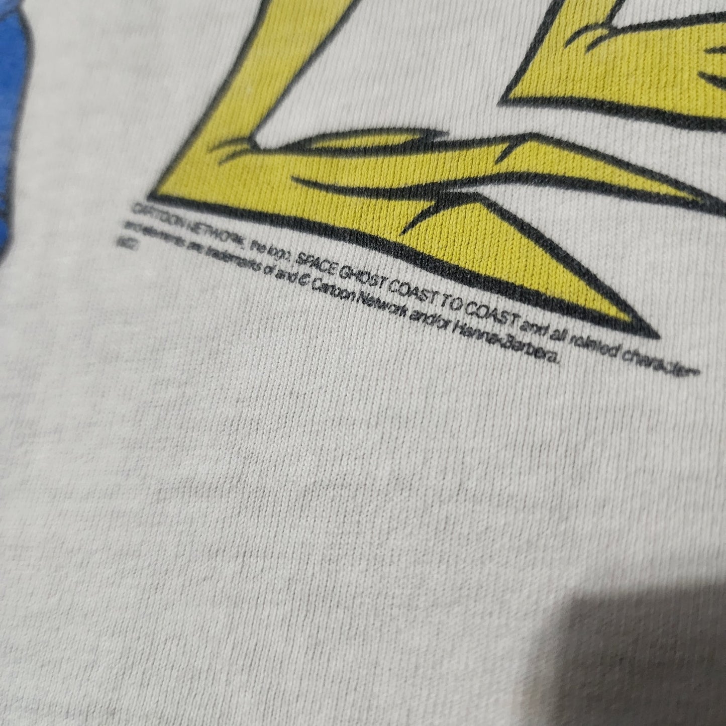 Vintage 2002 The Brak Show Adult Swim Cartoon Network Raglan Tee 19x26