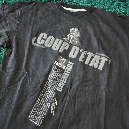 🖤 Vintage Give Me Face “Coup D'État” Graphic Tee 🖤