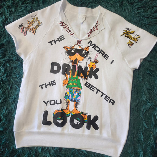 Rare Vintage 1988 Daytona Beach Spring Break Sleeveless Sweatshirt 18x23