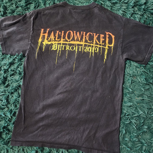 Vintage 2010 Insane Clown Posse Hallowicked Detroit Concert Tee Rare Medium